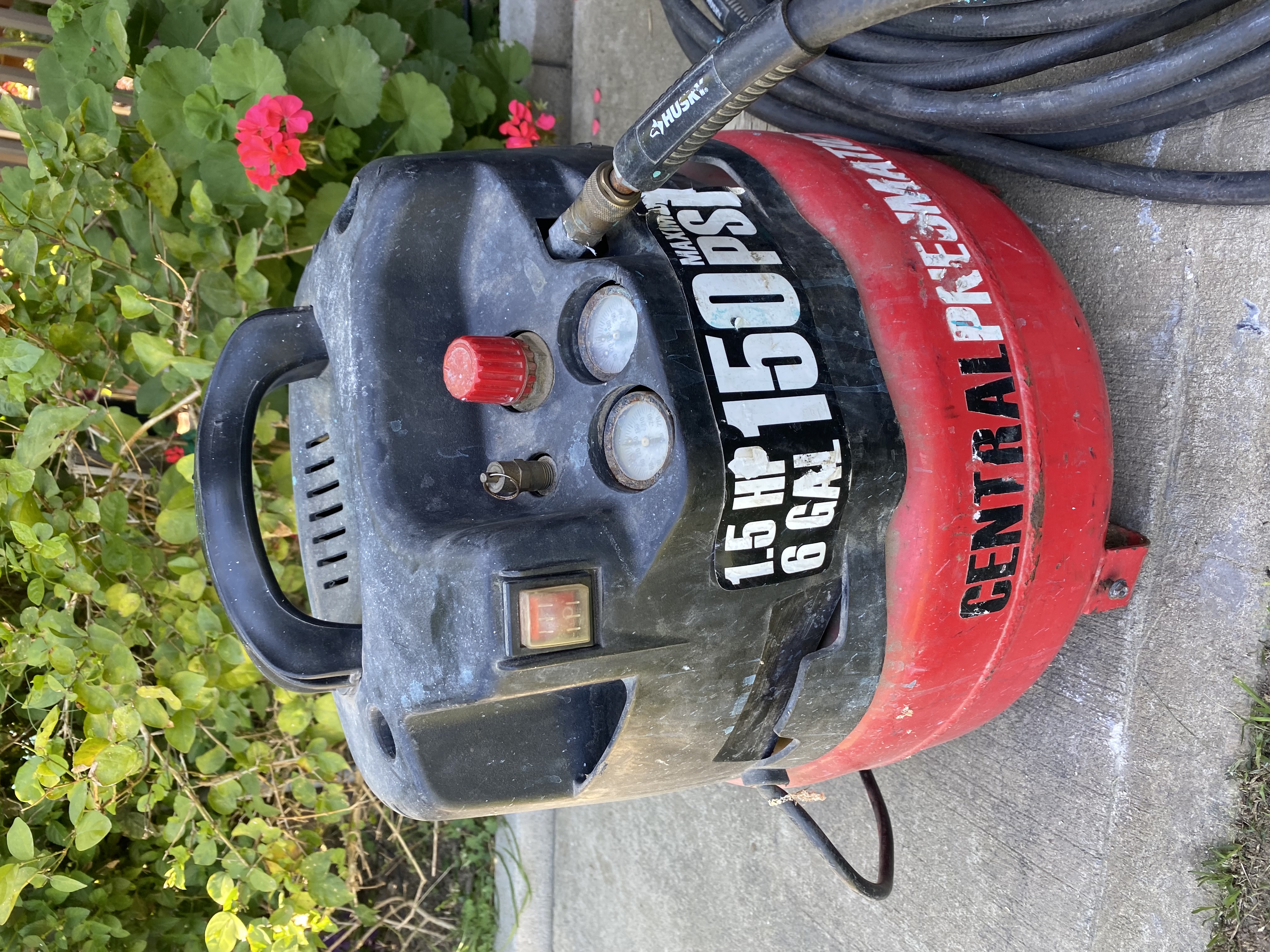 $55/day compressor and air gun