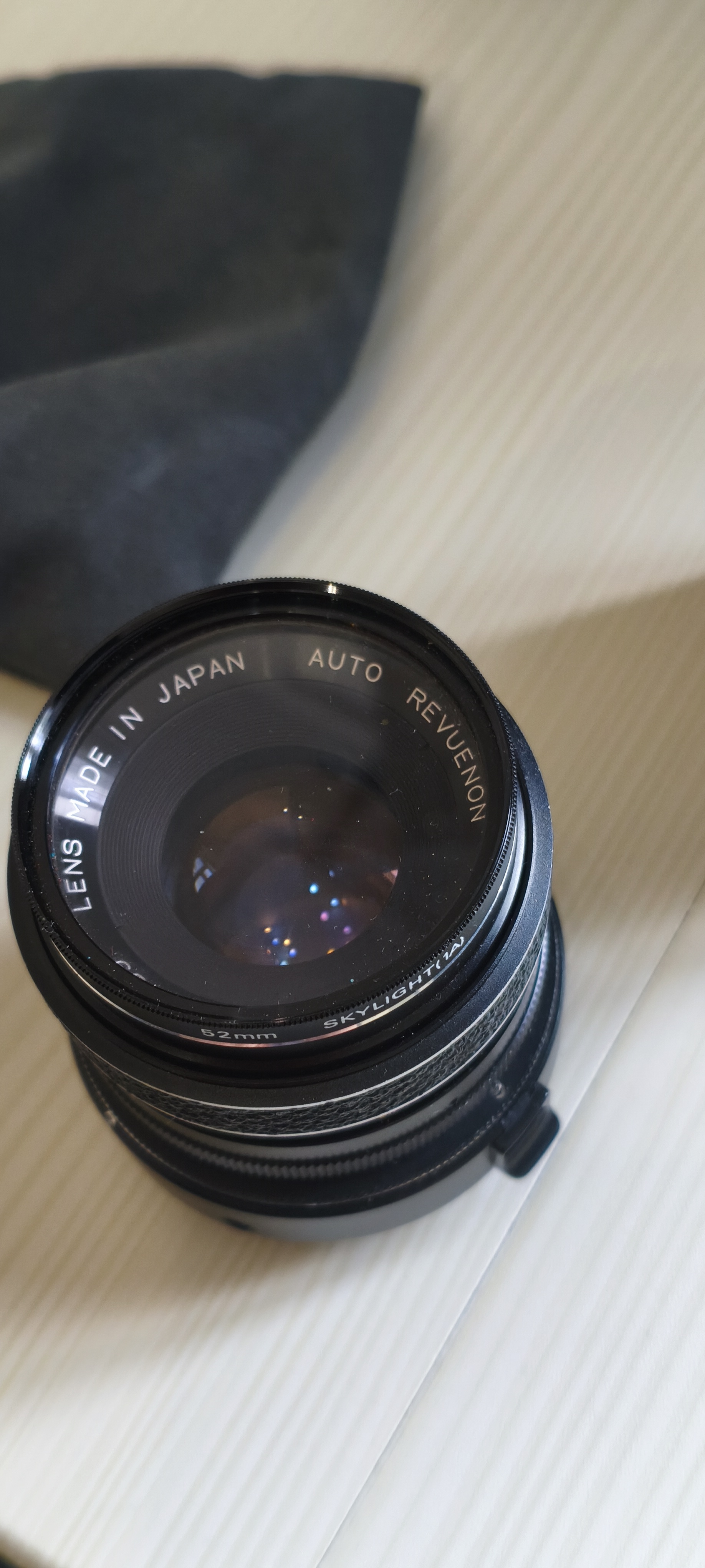 Vintage auto revuenon 55mm f/2 m42 lens (japan)