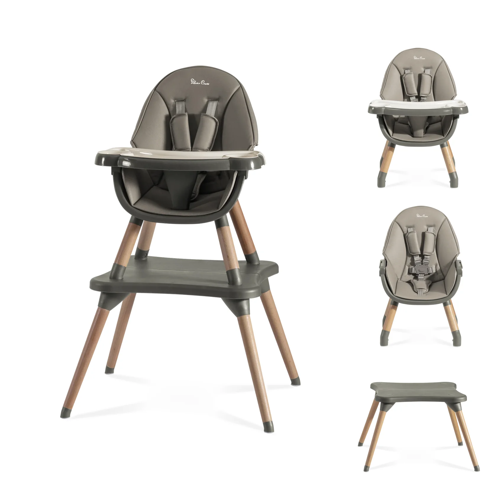 Silver cross eat & play 4-in-1 highchair - 6 months - 5 years baby toddler child high chair
