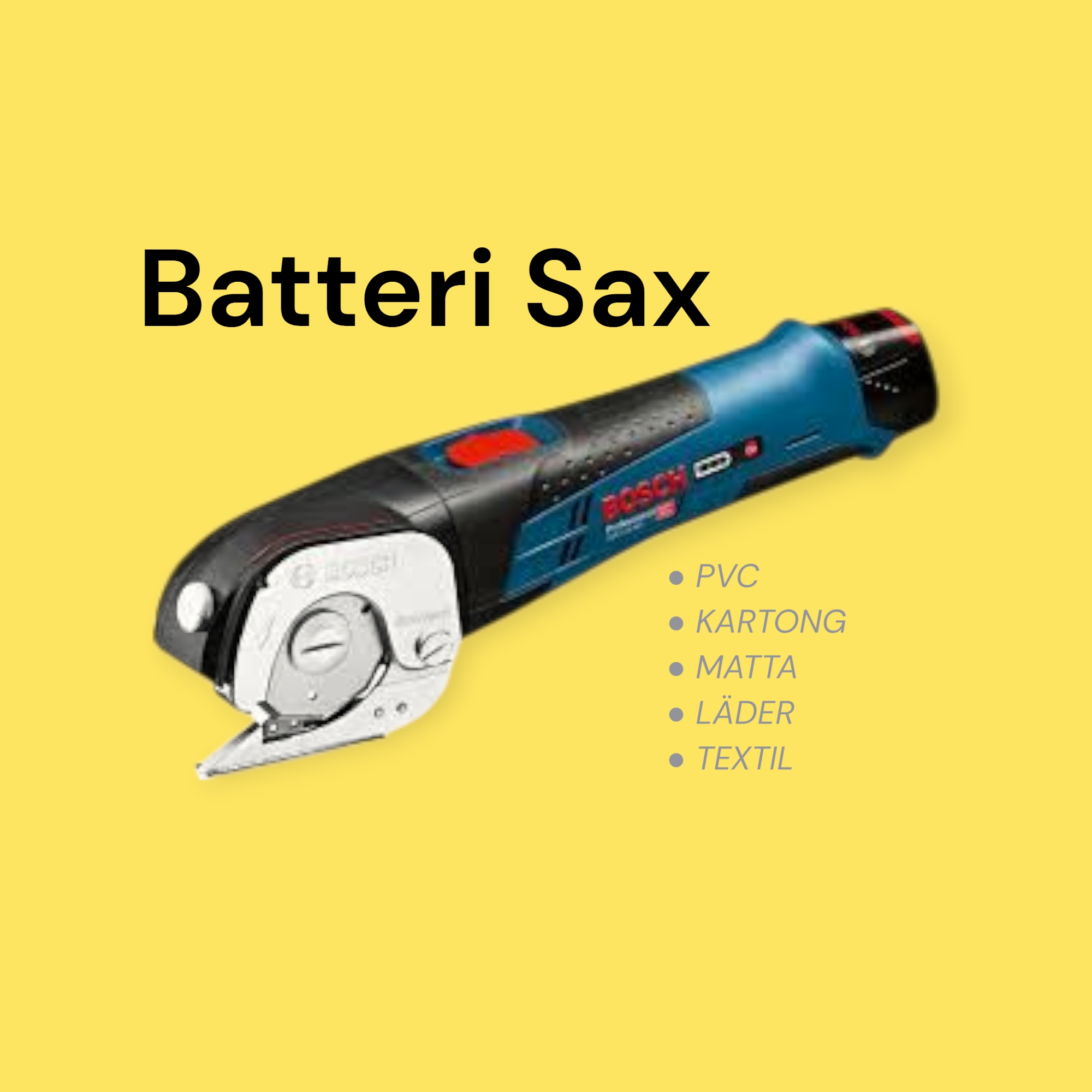 Bosch sax batteridriven 12v proffs