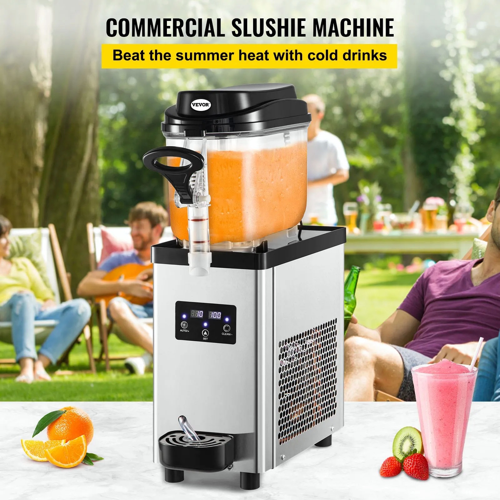 🧊🎉 profesjonell slushmaskin 6l til leie – ca. 25 kopper per batch!