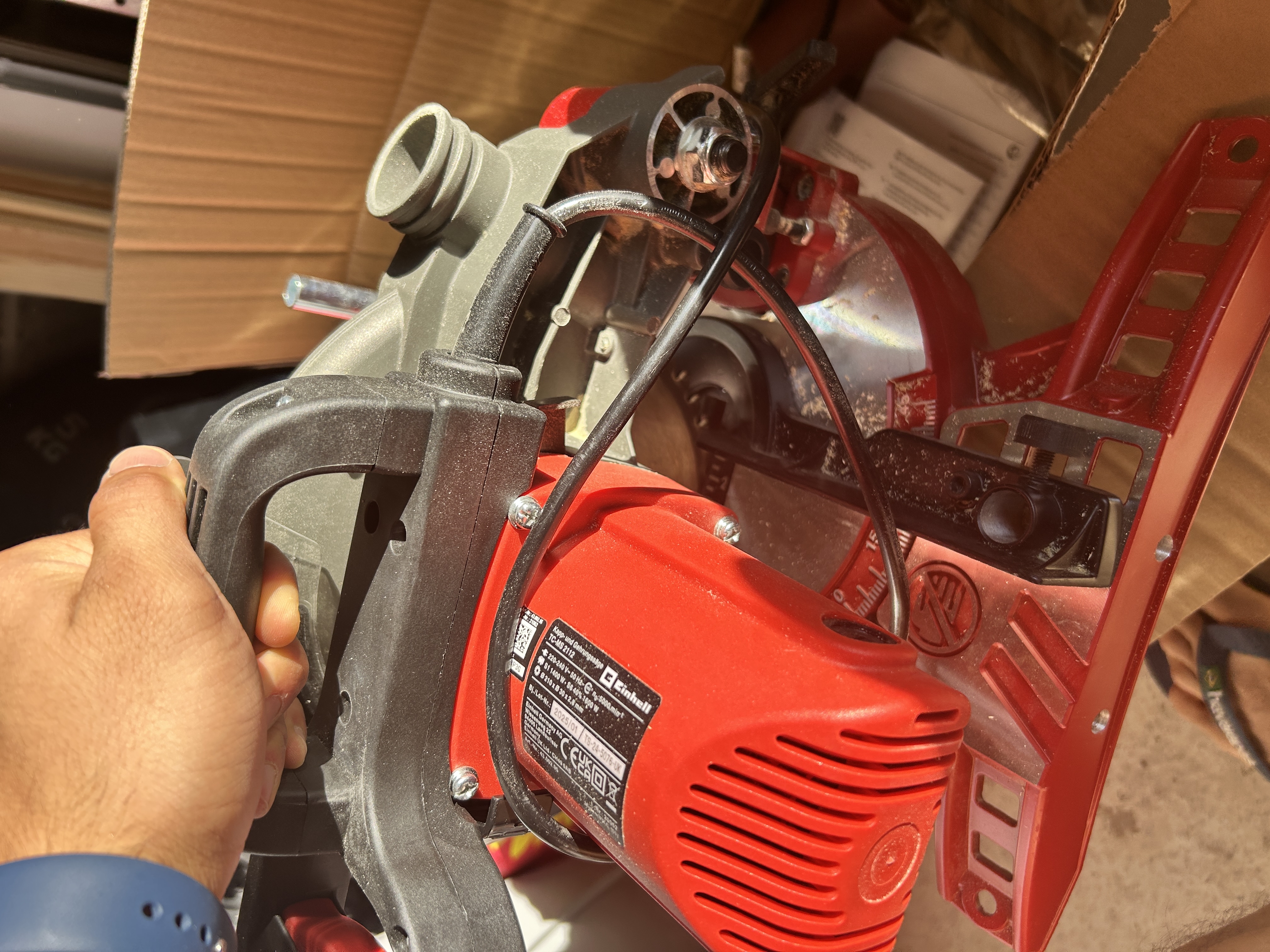 Mitre saw (einhell tc-ms 2112 1600w 210mm single bevel)