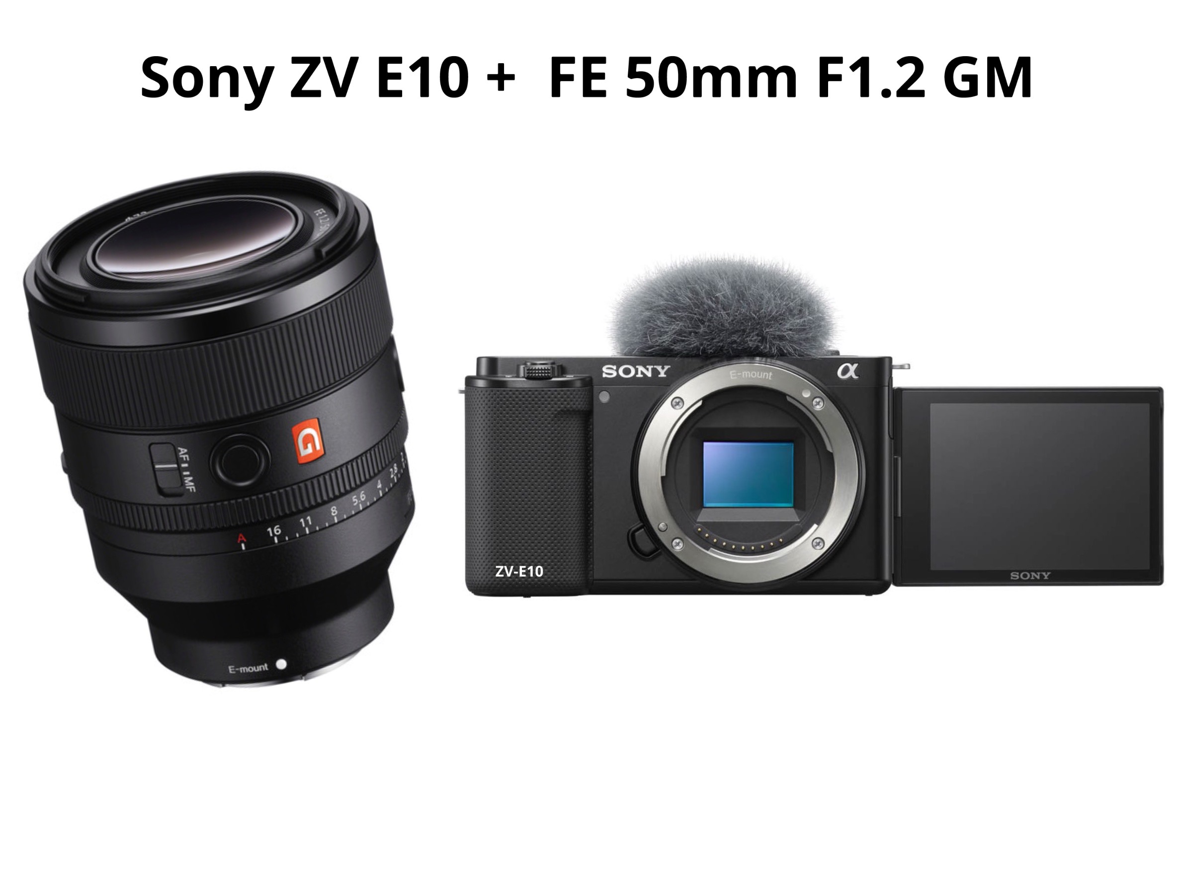Sony zv e10 + fe 50mm f1.2 gm