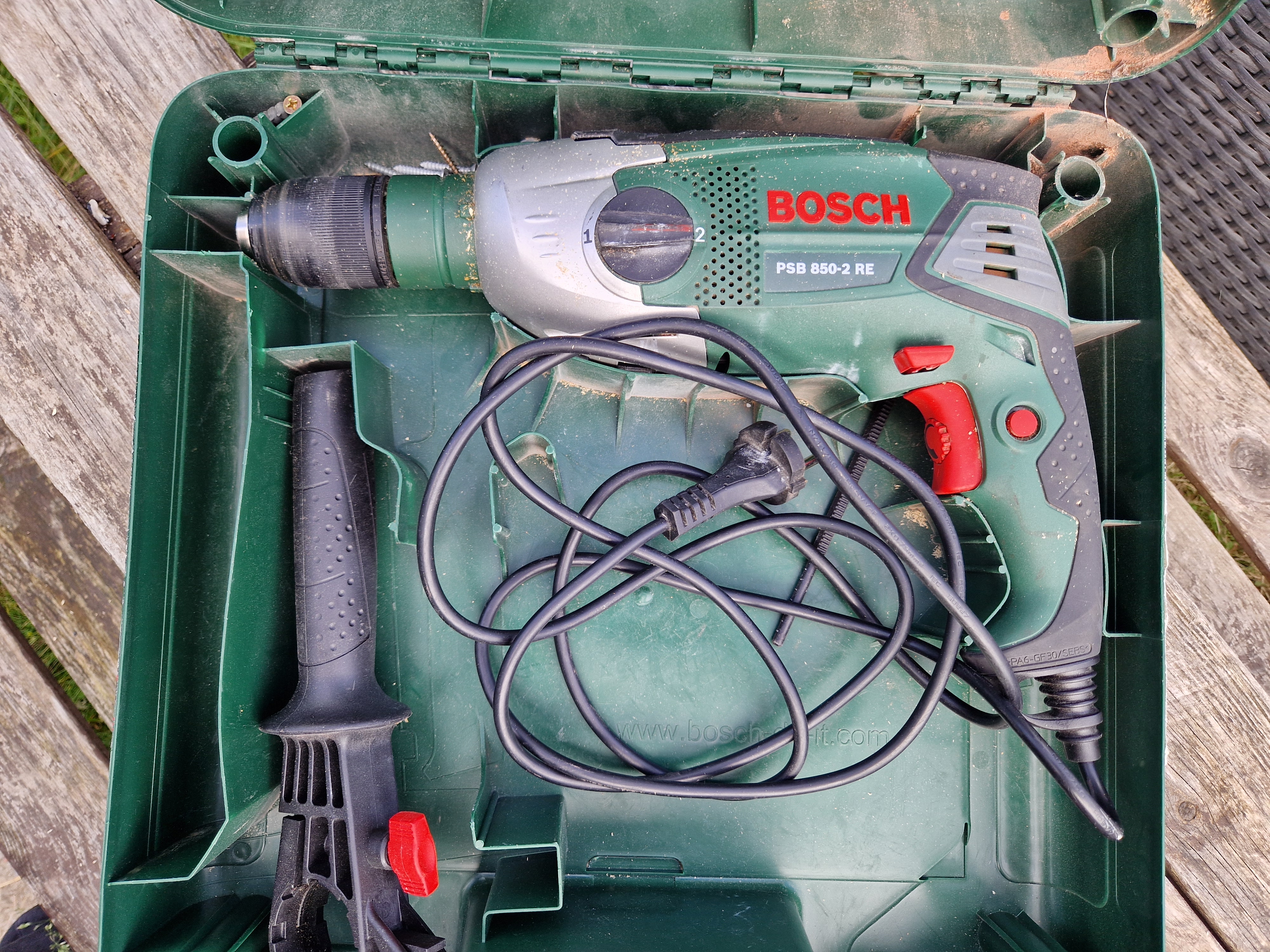 Bosch psb850-2 re slagborr/borrmaskin