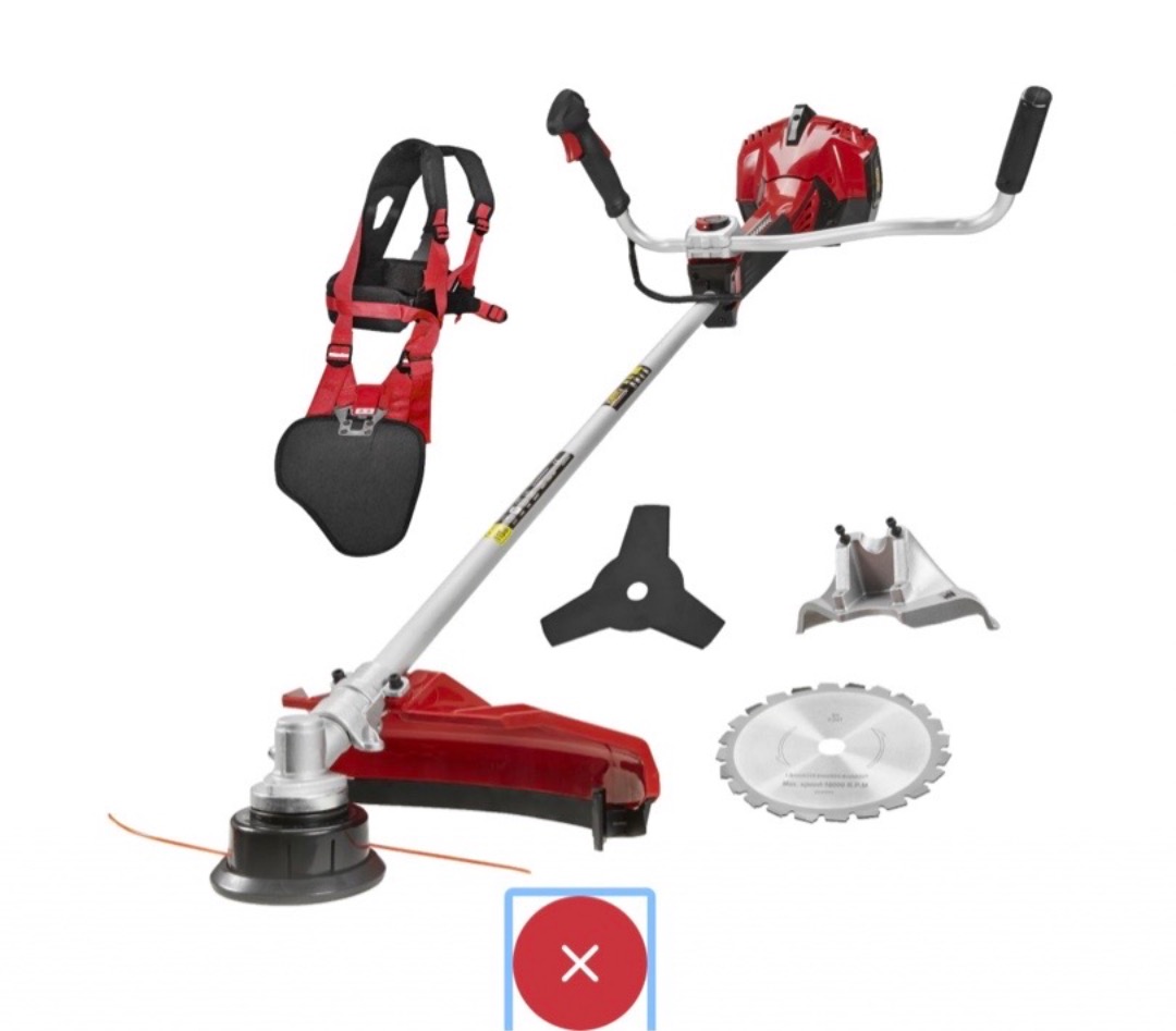 Bensindriven röjsåg 1,3 kw 45 cm