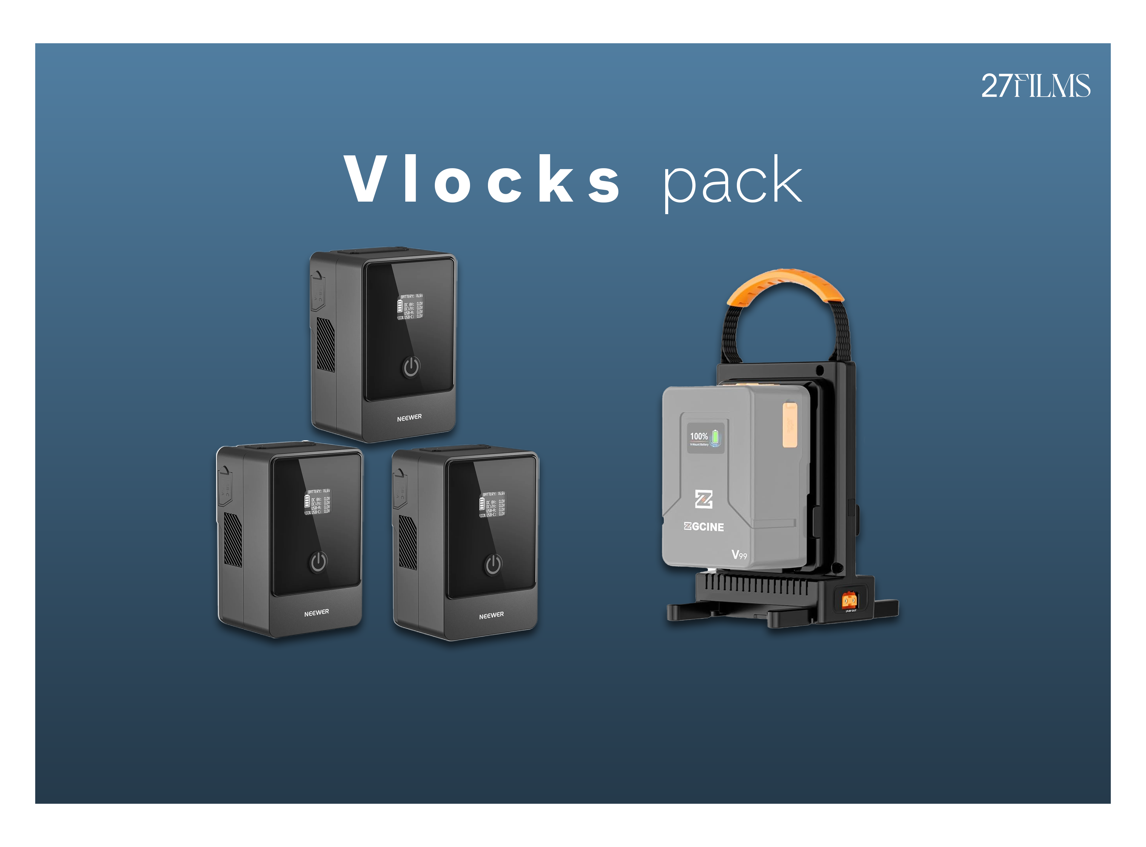 3 mini vlocks + charger