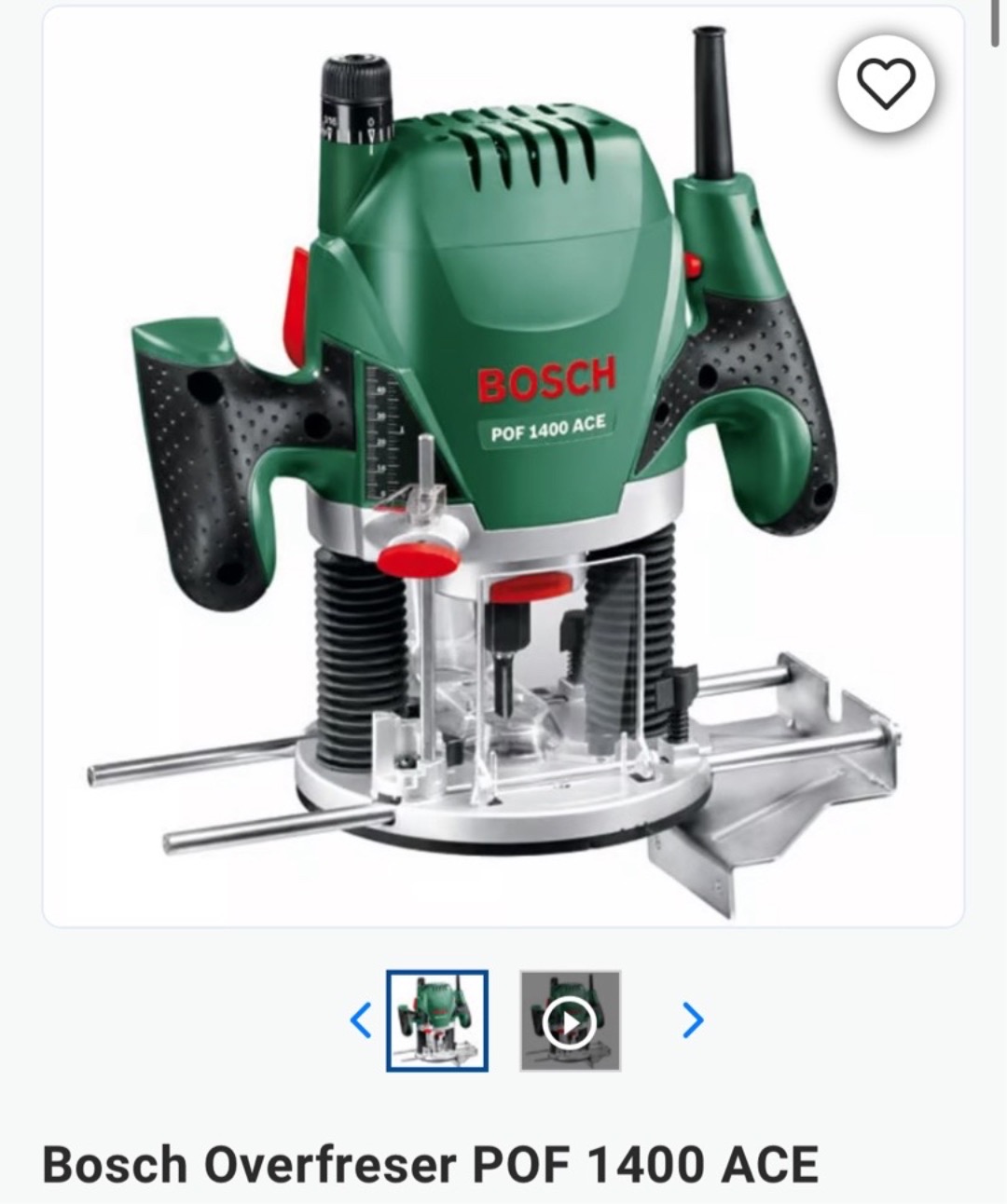 Bosh håndoverfres 1400w (2024)