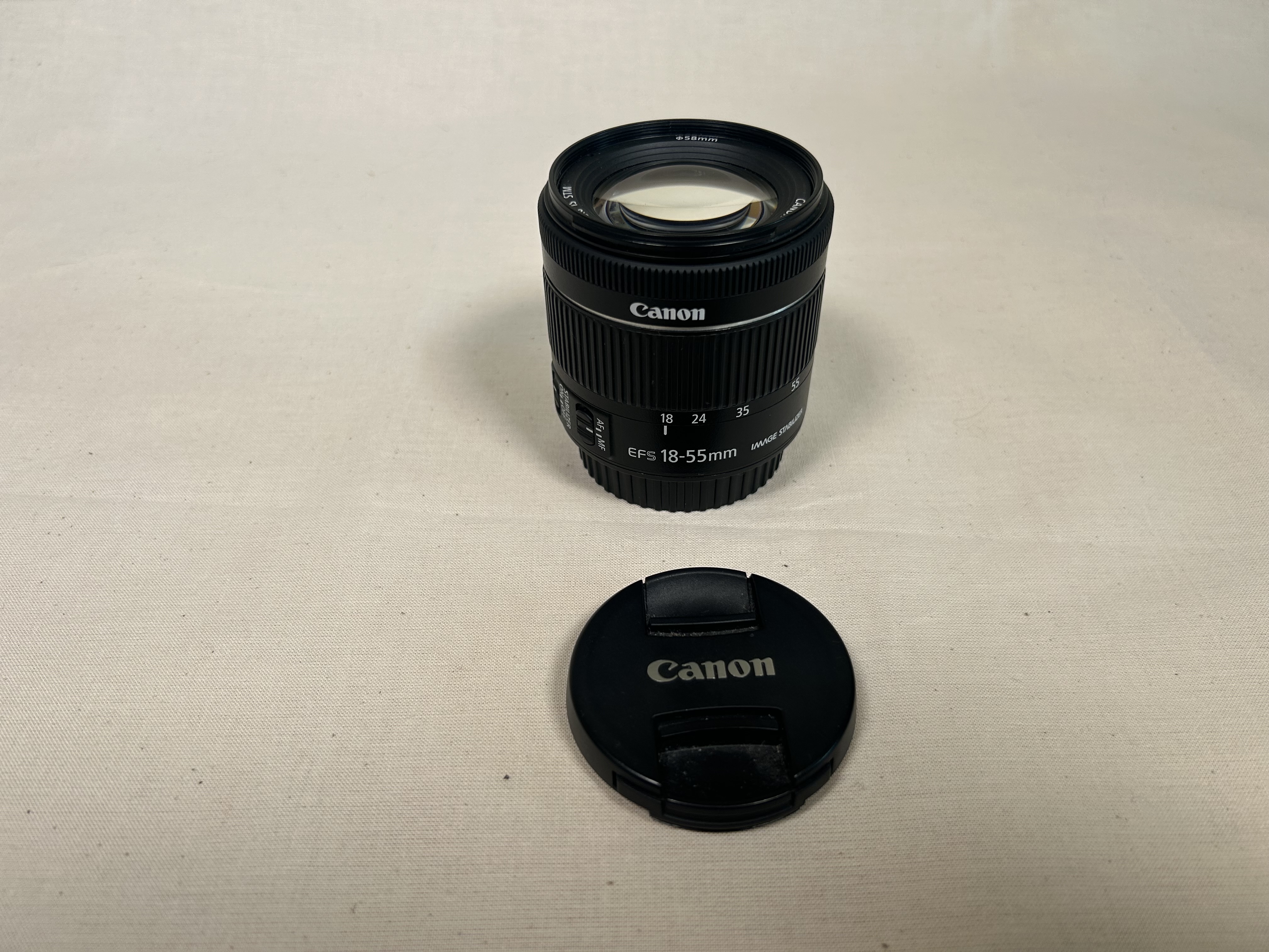 Canon ef mount, f4, 18mm - 55mm lens 