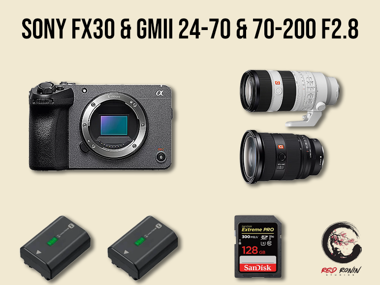 Sony fx30 & gmii 24-70 f2.8 & gmii 70-200 f2.8