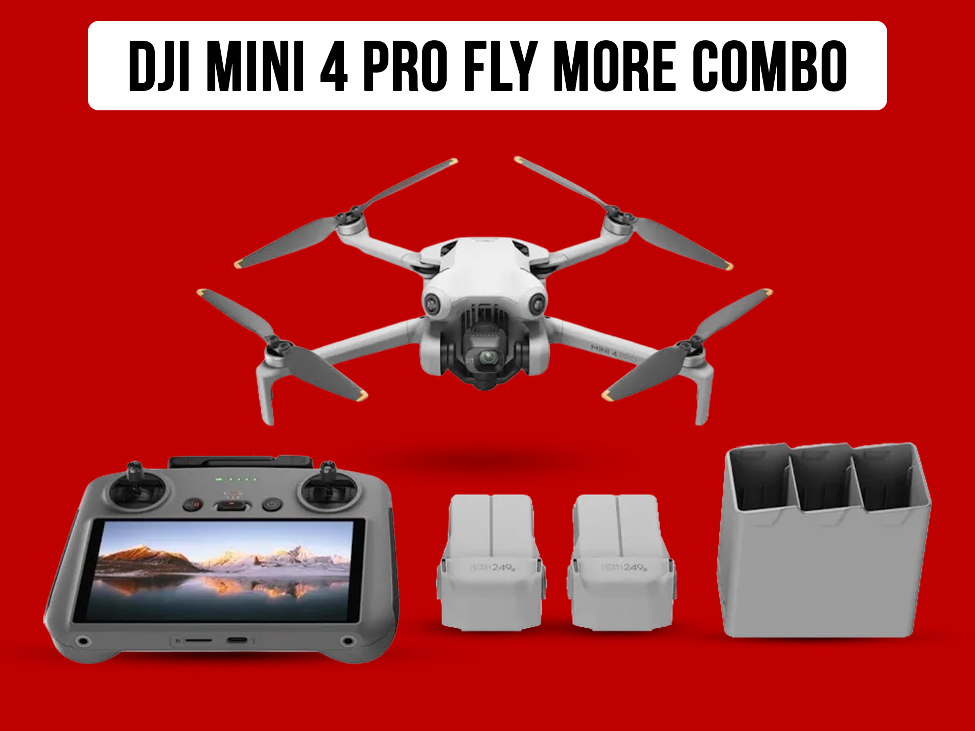 Dji mini 4 pro fly more combo (rc 2)
