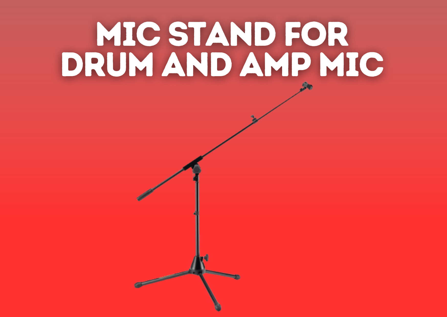 Microphone stand for drum and amp mics - hercules ms540b