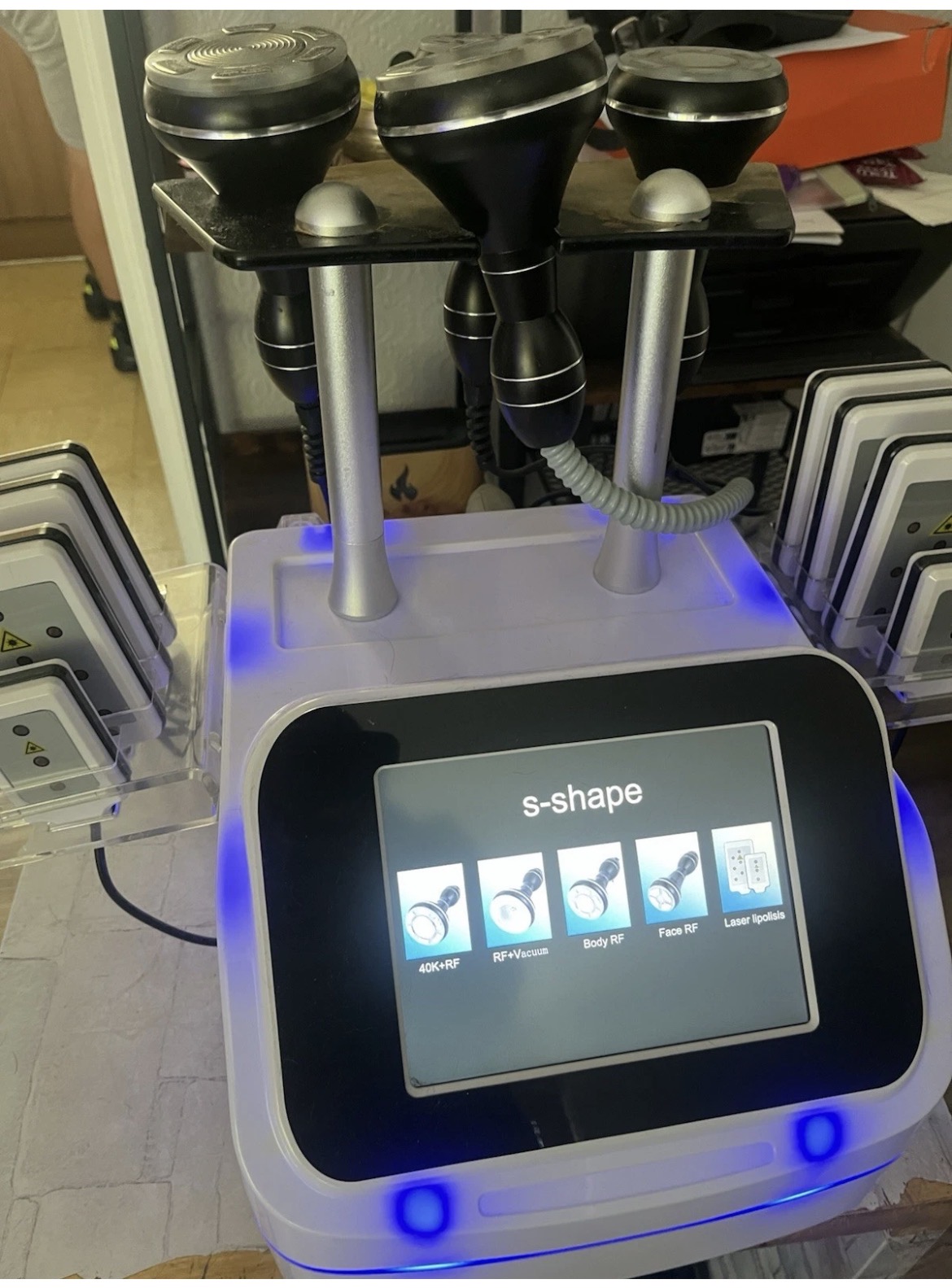 S-shape 40k cavitation & rf body contouring machine