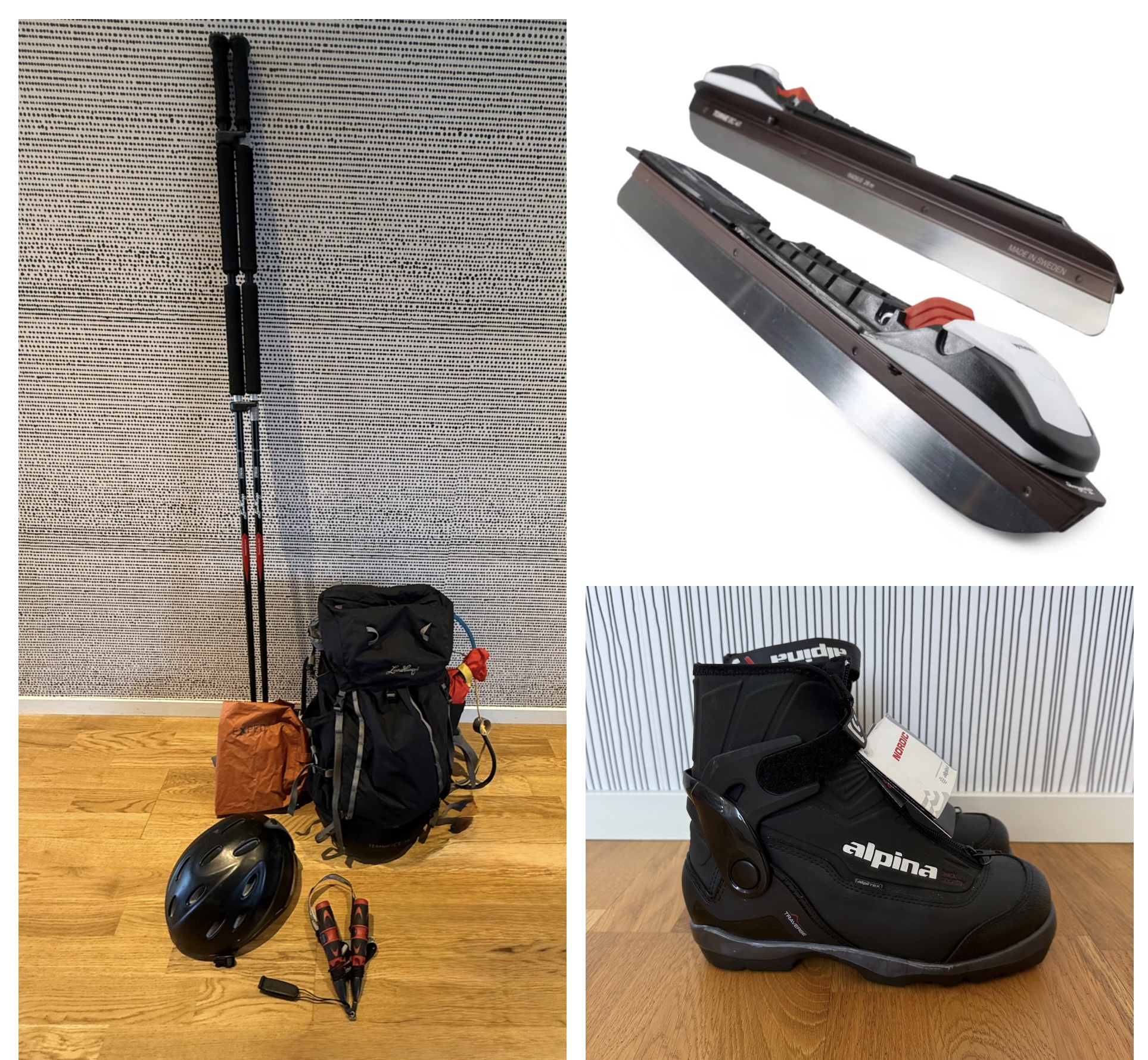 Långfärdsskridskopaket stl 37/38, helt nytt!