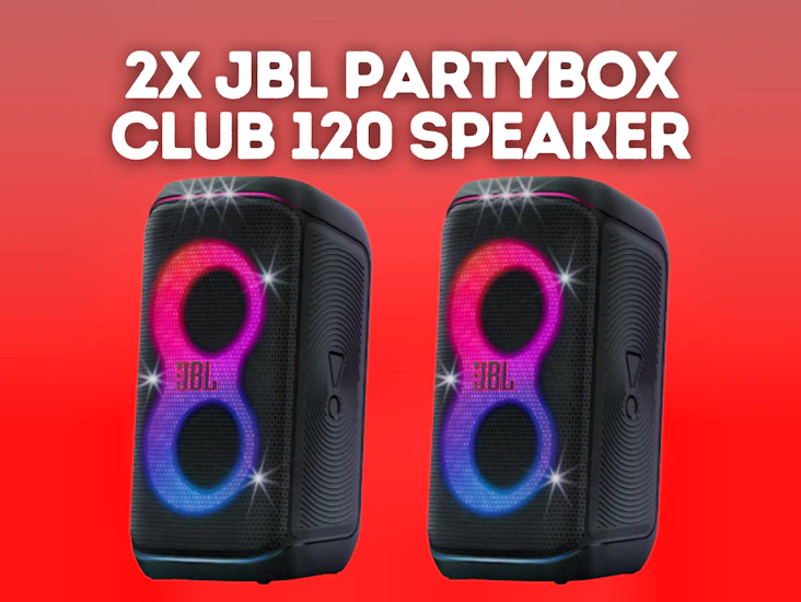 2x jbl 120 partybox club 120 speaker bluetooth wireless portable speaker