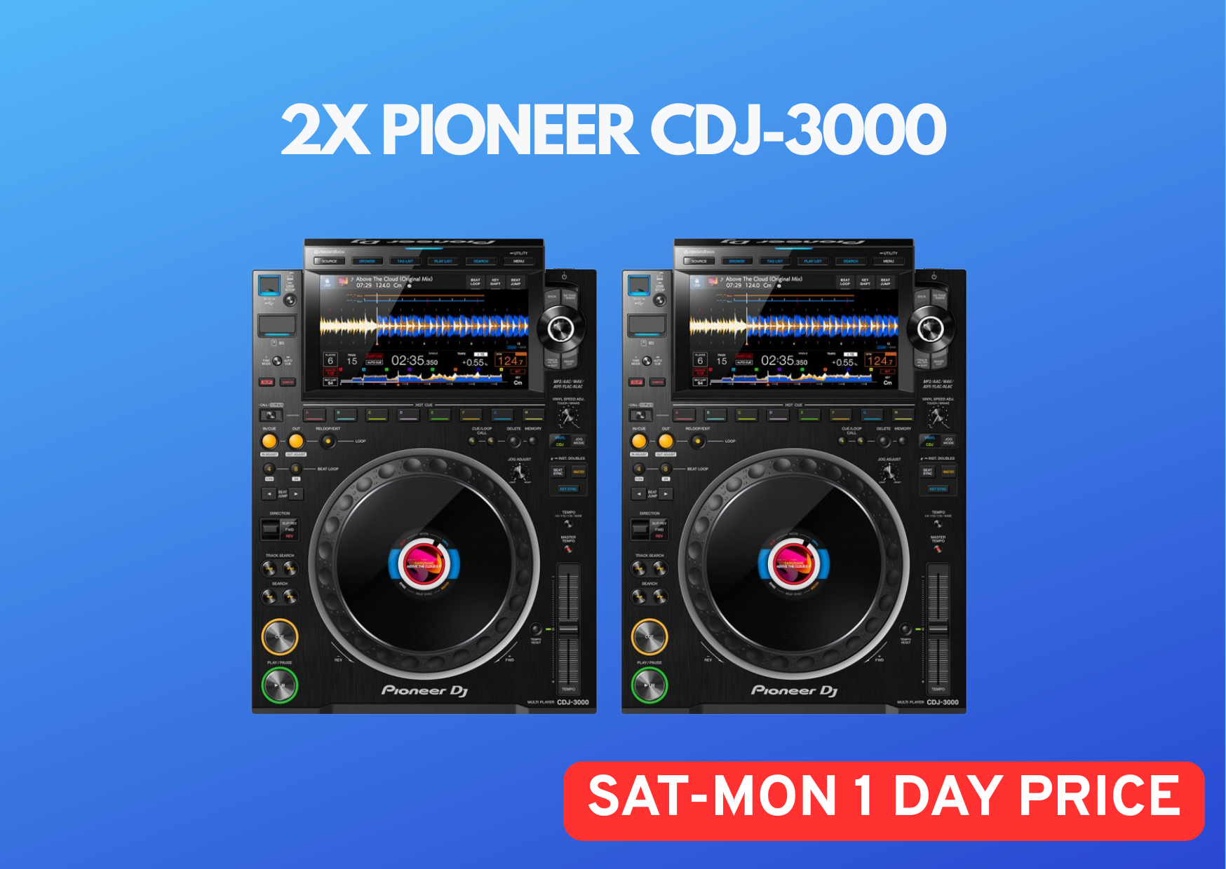 2x pioneer cdj-3000