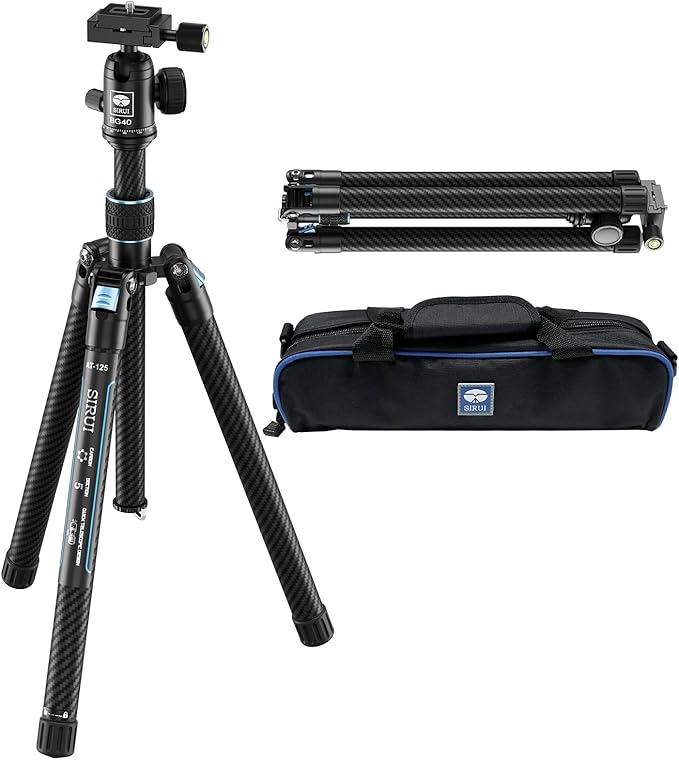 Sirui carbon fibre travel tripod w/ bg40 head 