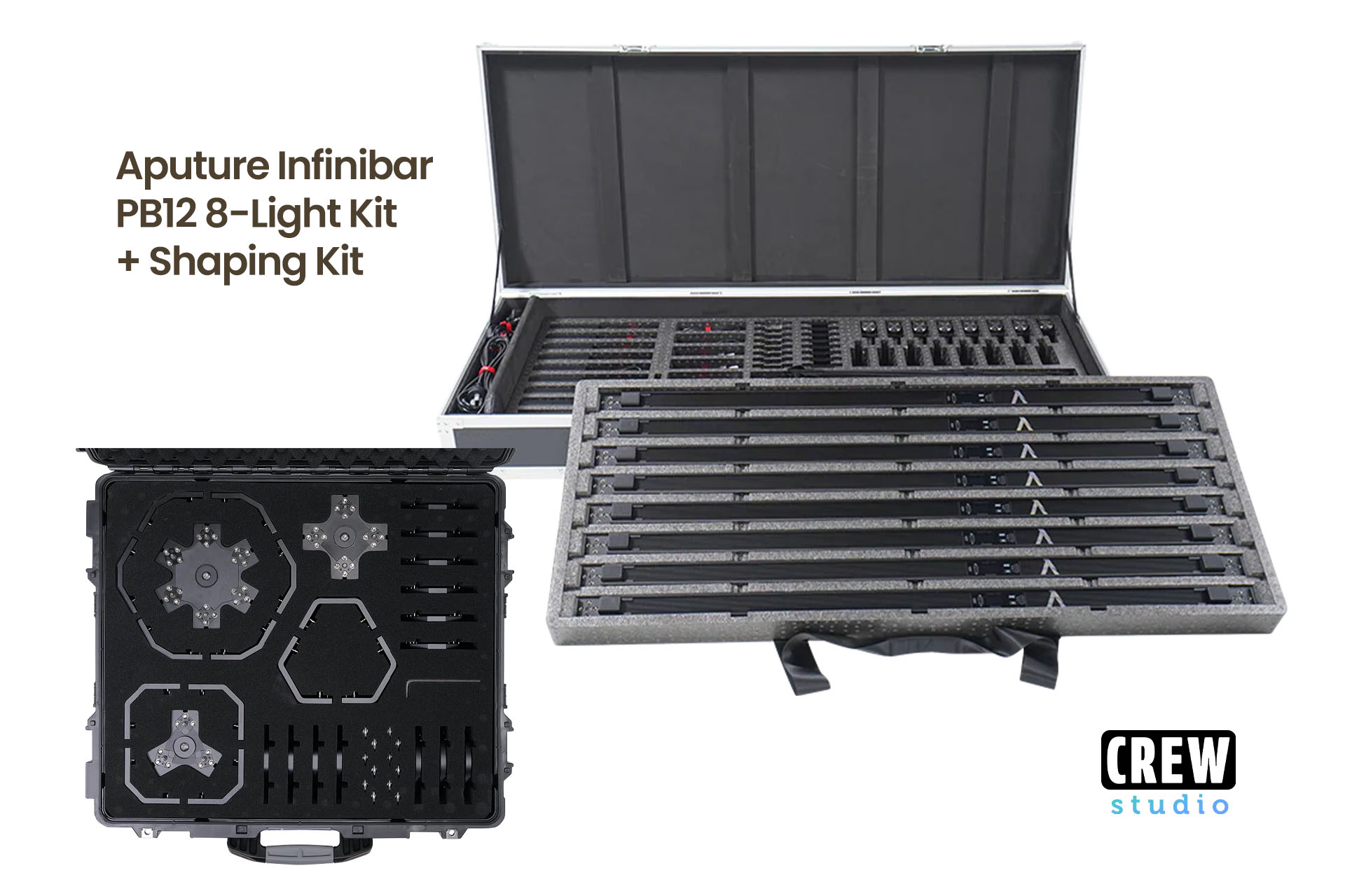 Aputure infinibar pb12 8-light kit + shaping kit | rgb tube lighting system