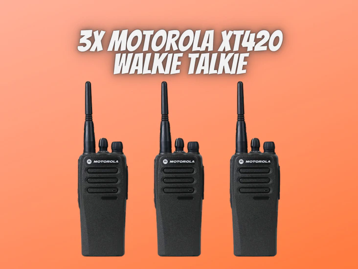 3x motorola xt420 walkie talkie