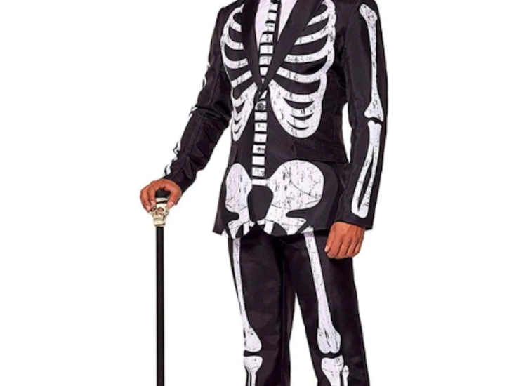 Maskeradkläder herr, skelettkostym