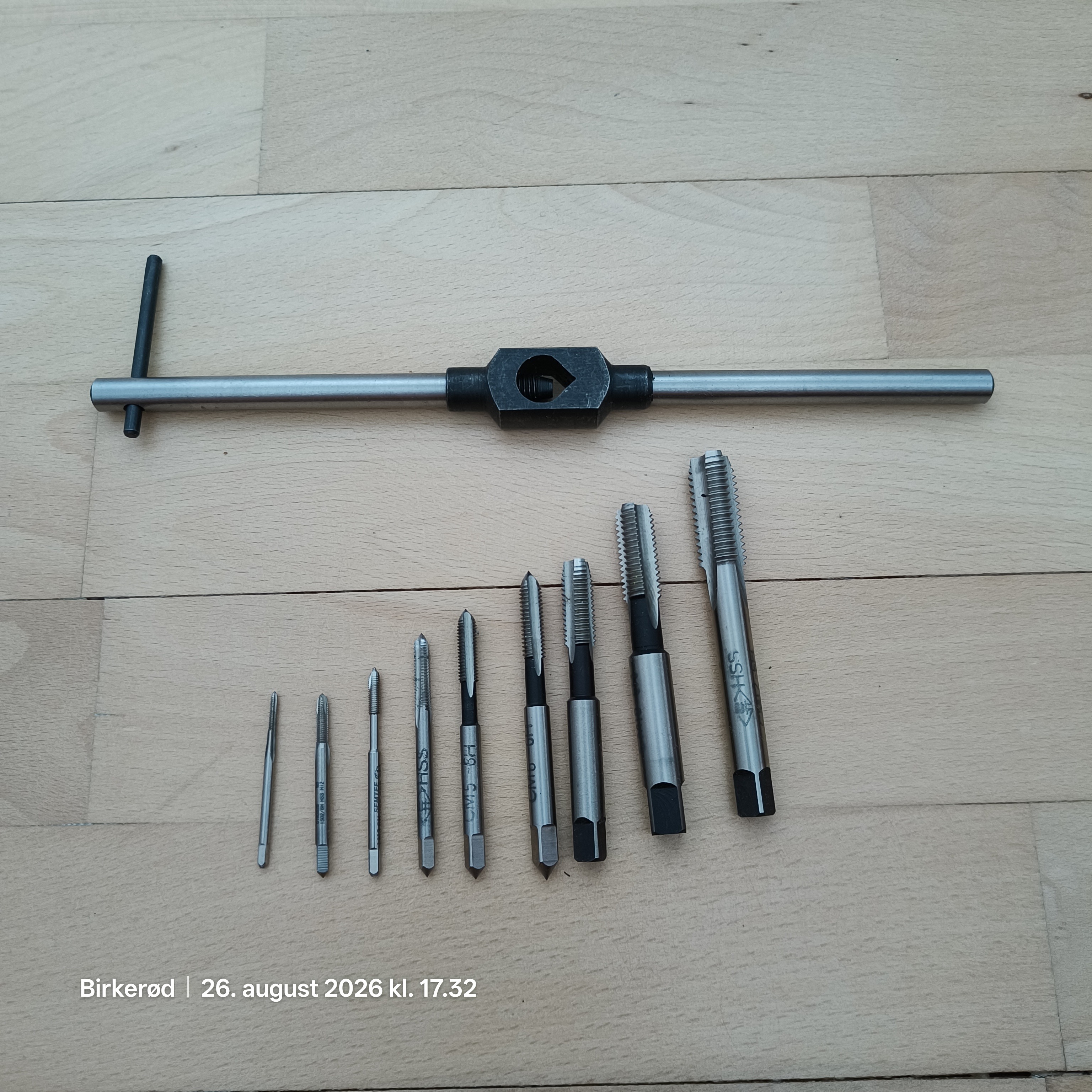Snittab sæt m2 m3 m4 m5 m6 m8 m10 m12 (6h) indvendig