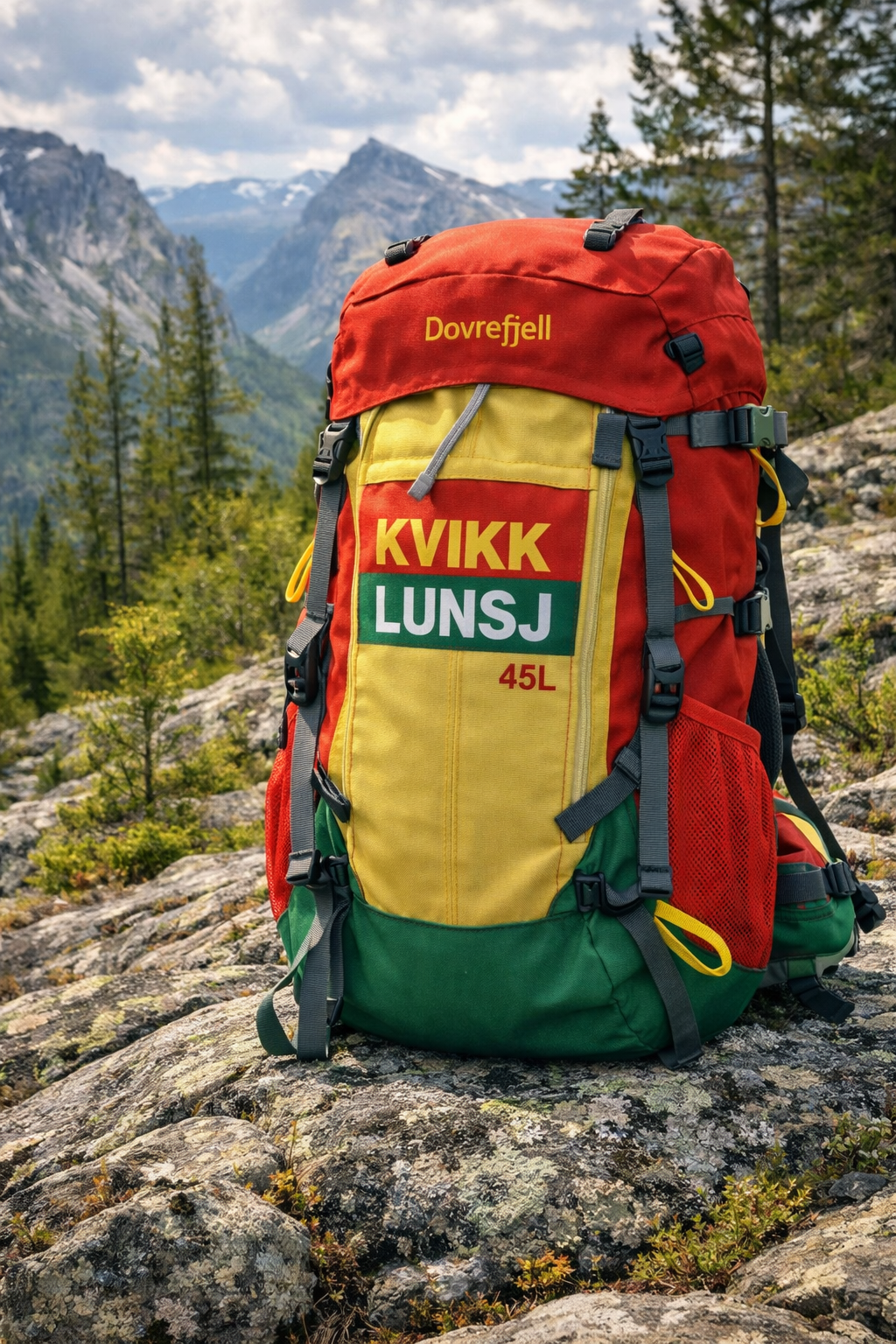 Kvikk lunsj tursekk (45l)