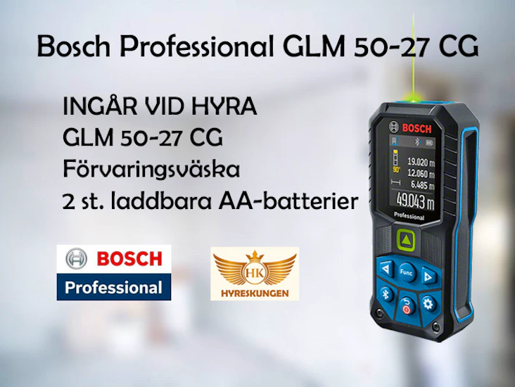 Bosch professional glm 50-27 cg, laseravstånd