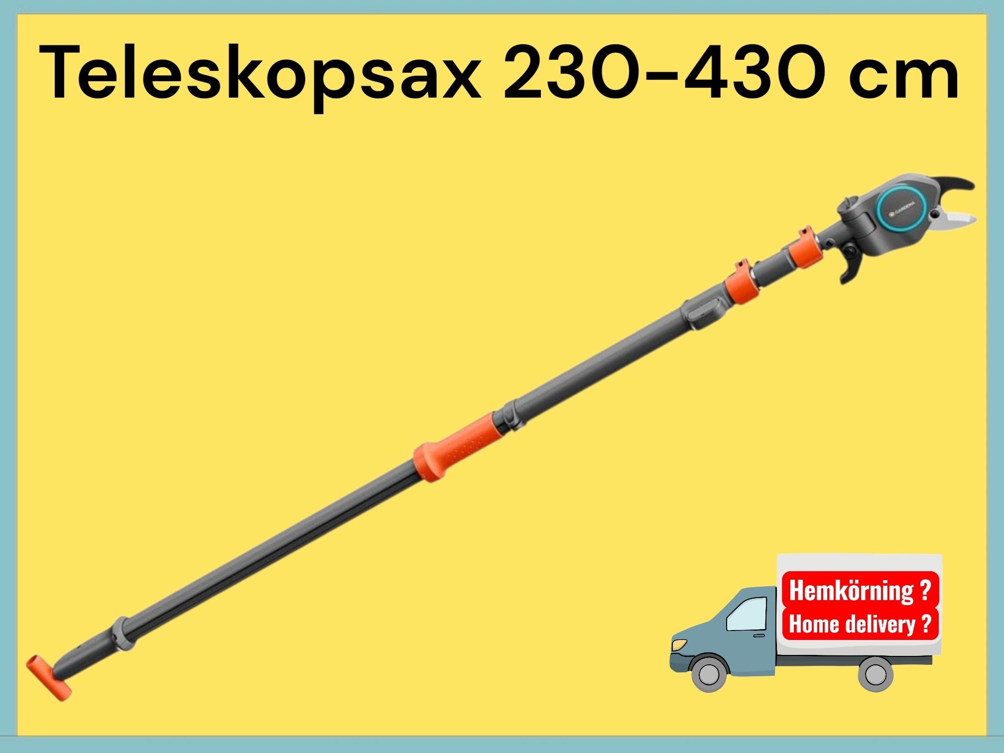 Teleskopisk grensax starcut 230-410 cm