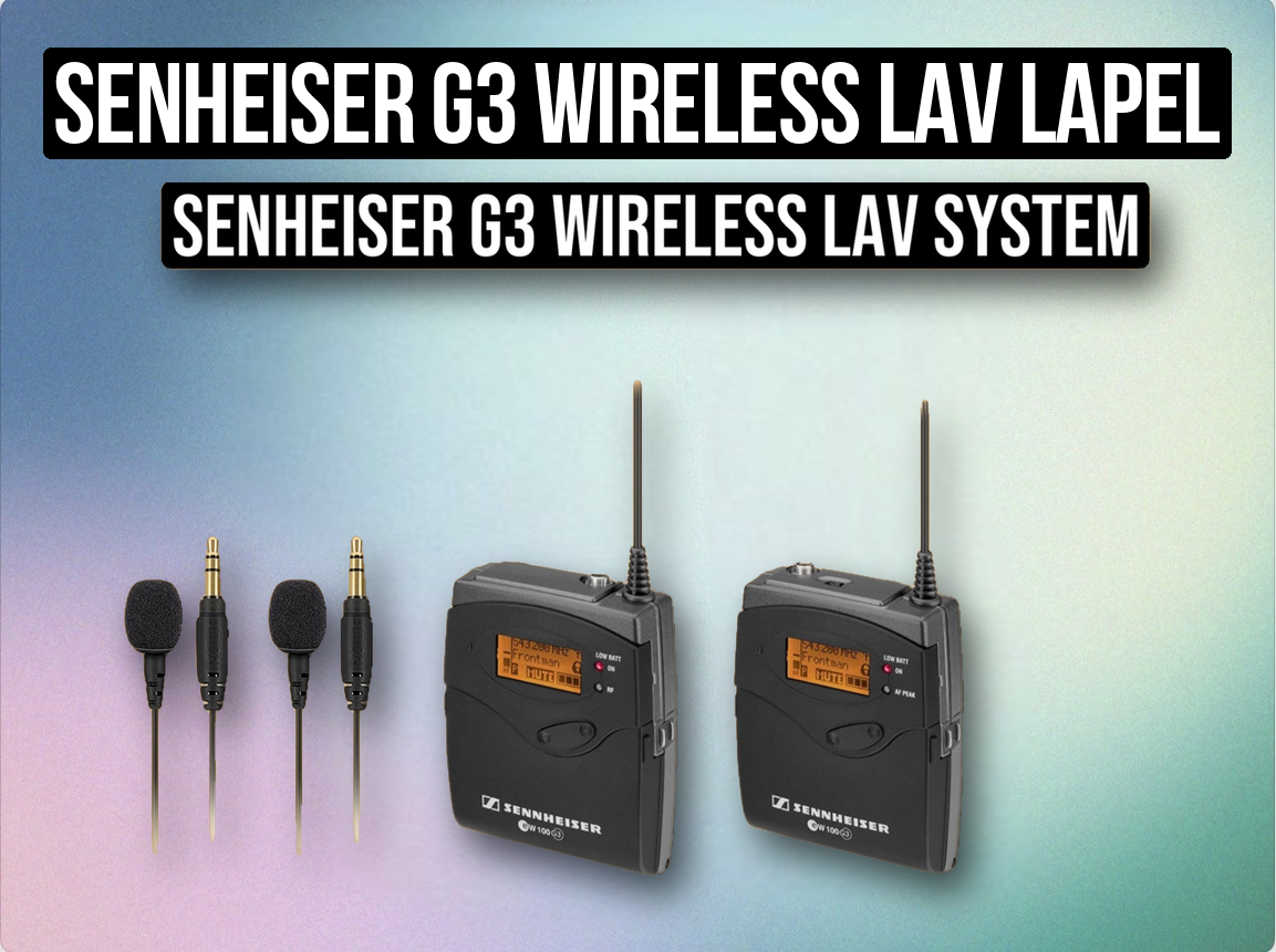 Senheiser g3 wireless lav lapel mic microphone radio mic set 1x transmitter 1x reciever
