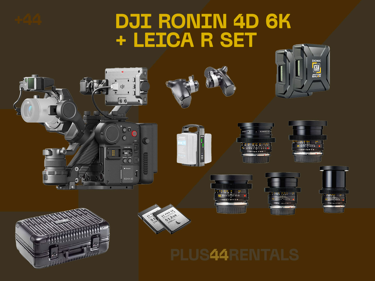 Dji ronin 4d 6k + leica r lens set | full-frame raw cinema kit
