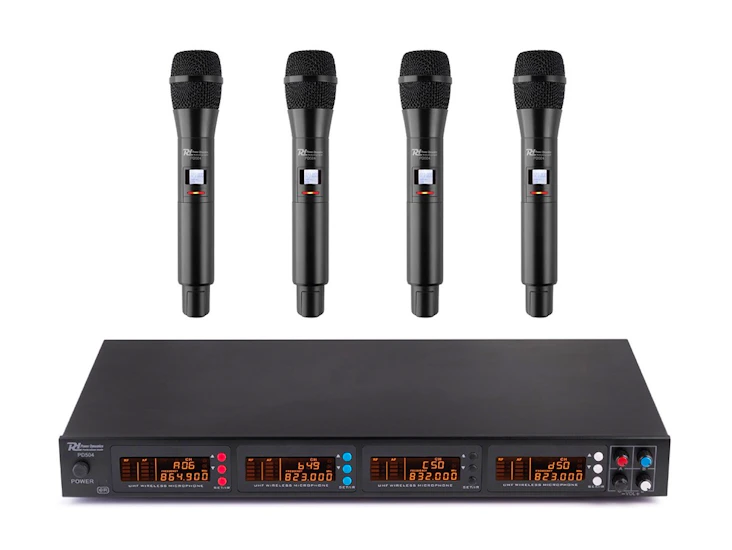 Trådlöst mikrofonset med 4 handhållna