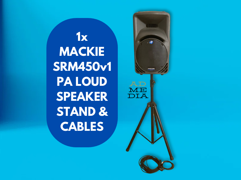 1x dj pa party speaker mackie srm450 v1 - single