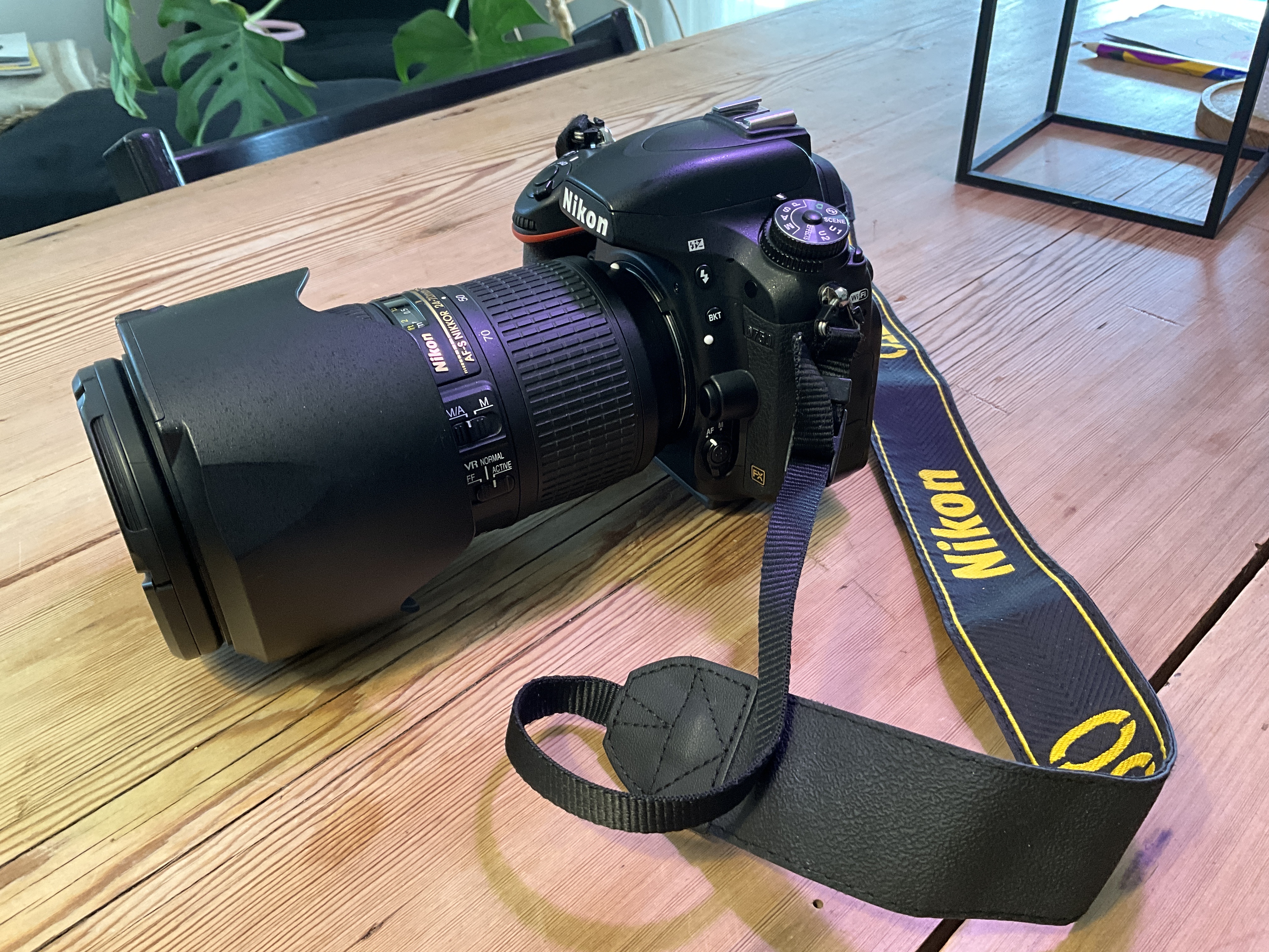 Nikon d750 med 24-70 mm 2.8 objektiv vr