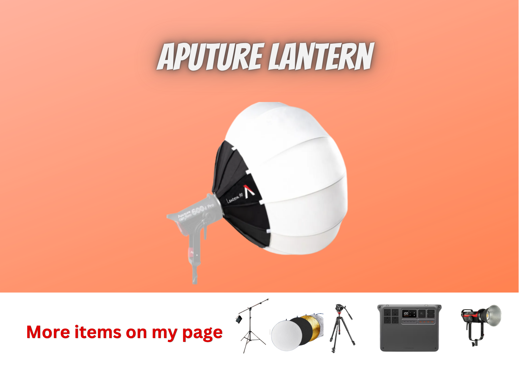 Aputure lantern softbox soft light