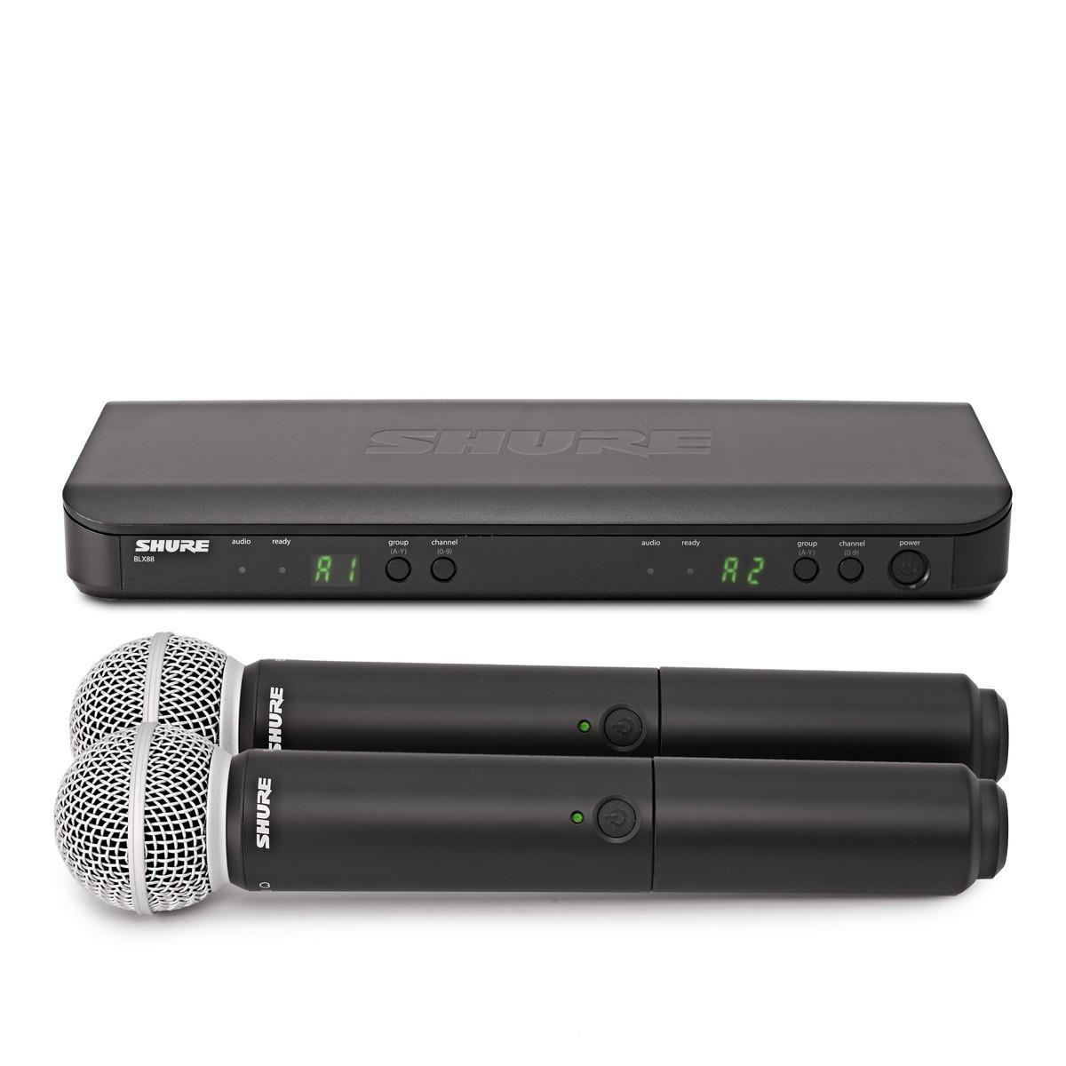 X2 shure blx24/sm58-k3e handheld wireless microphone