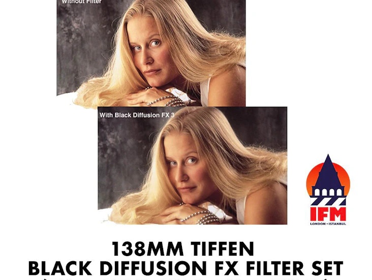 138mm tiffen black diffusion fx filter set (fx 1, fx 2, fx 3, fx 4, fx 5)