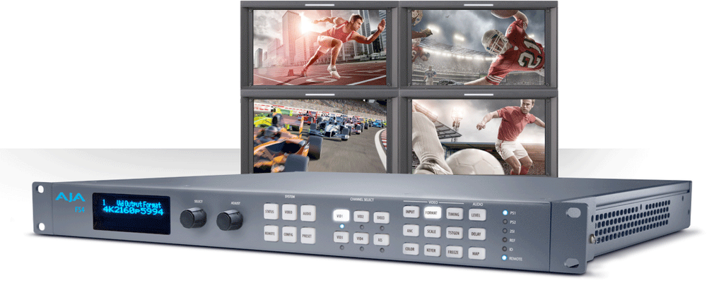 Aja fs4 4-channel 3g-sdi processor