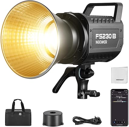 Neewer fs230b 230w bi-colour cob led video light 