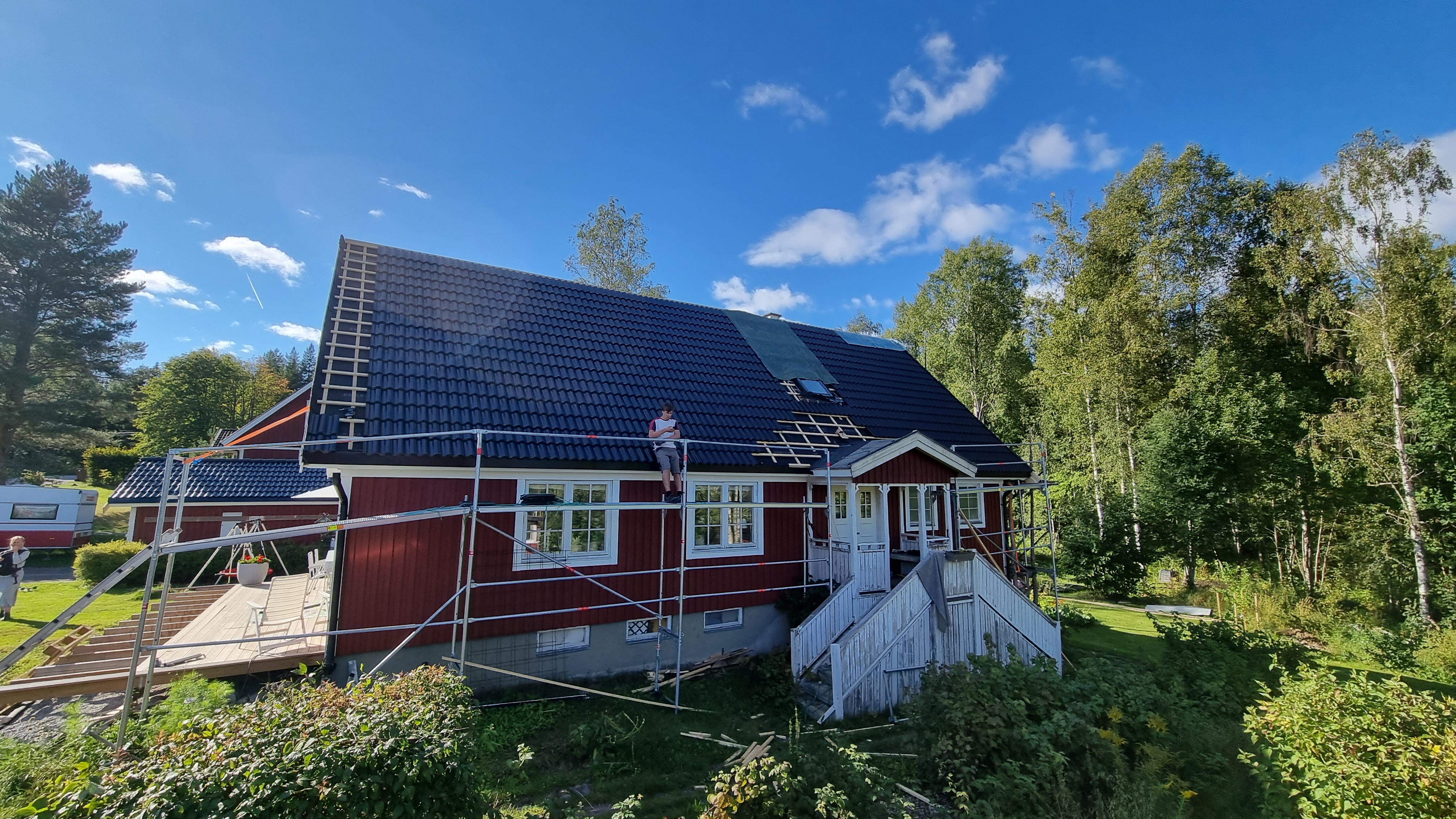 Byggställning 15 m – ramställning i stål (utbyggbar)