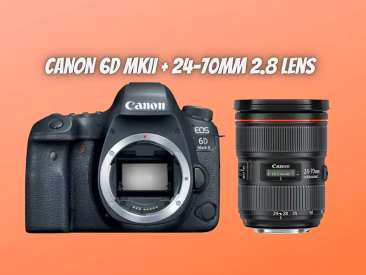 Canon 6d mark ii + canon 24-70mm 2.8 lens