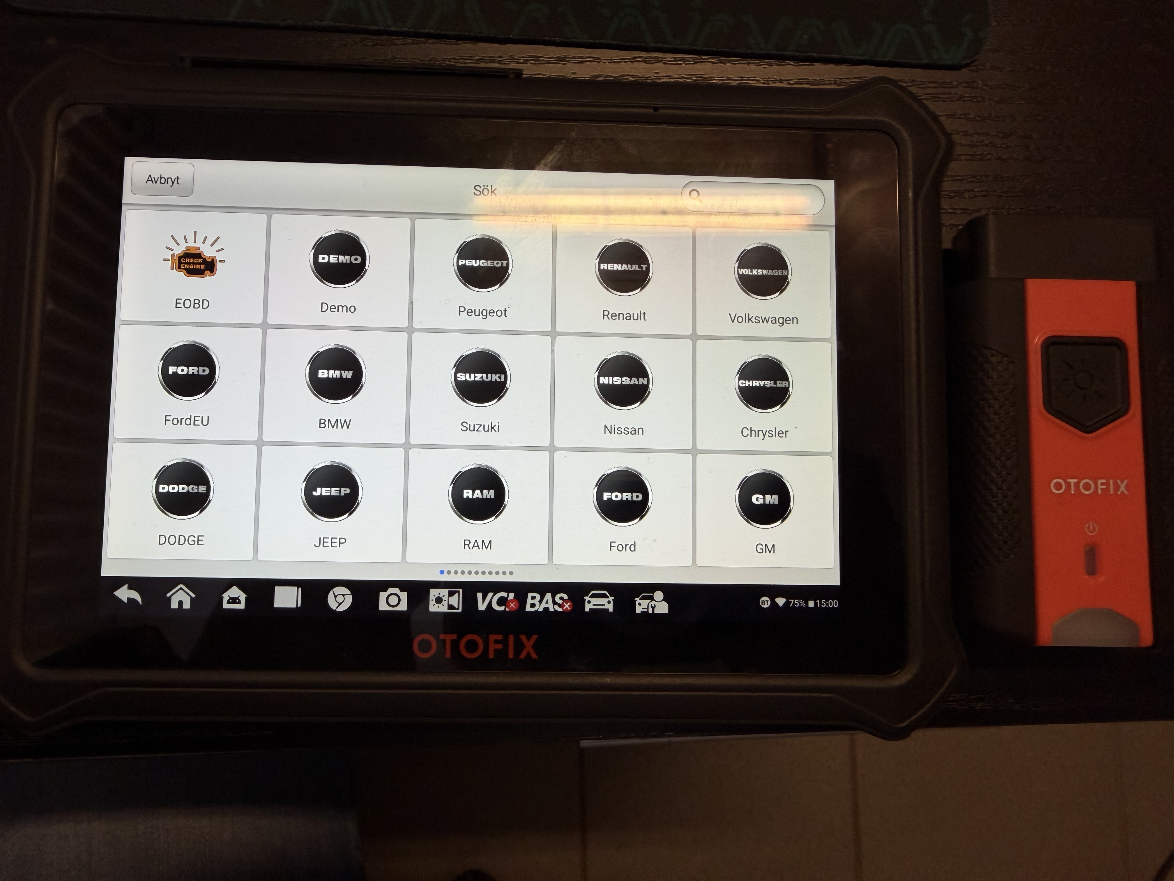 Felkodsläsare autel