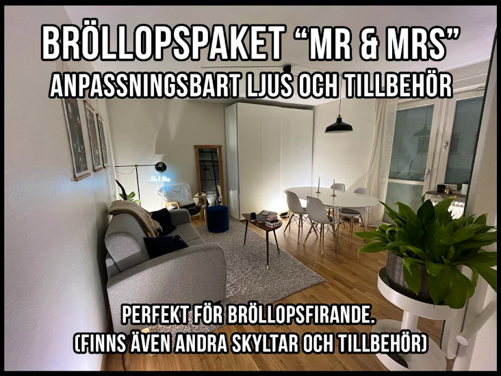 Bröllopspaket mr & mrs - kan anpassas