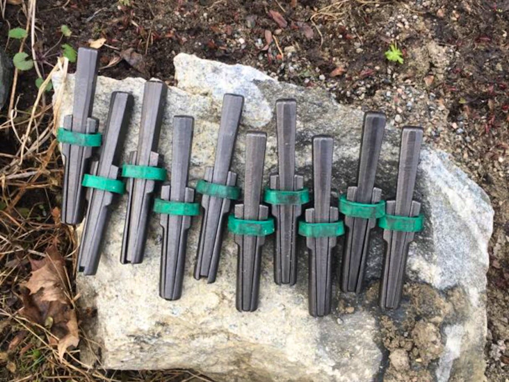 9st spräckkilar 22mm inkl handslägga