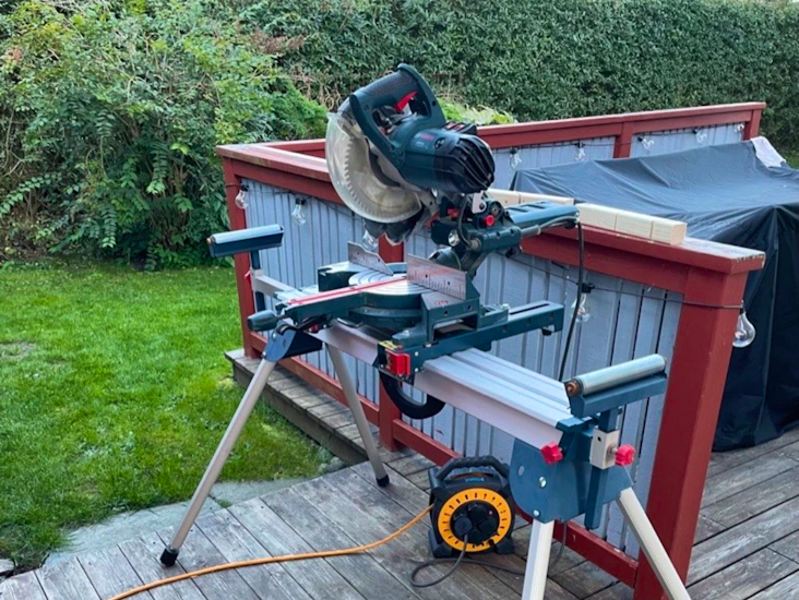 Bosch kap- & gersåg med stativ