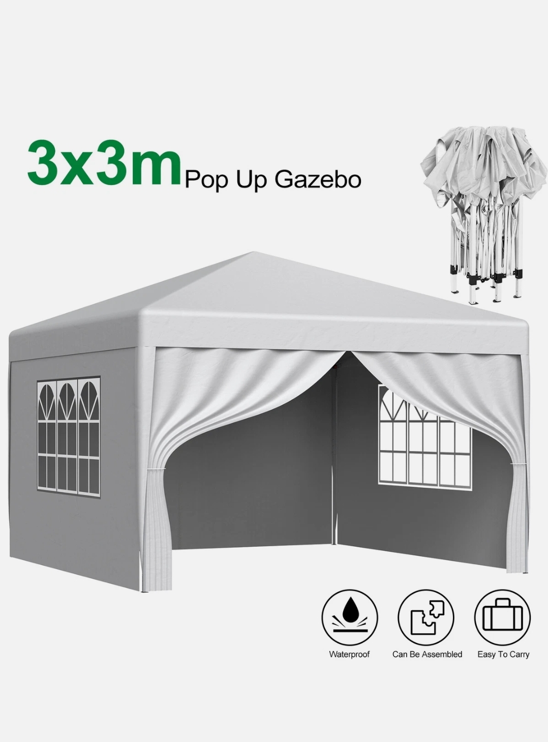 3m x 3m pop gazebo 