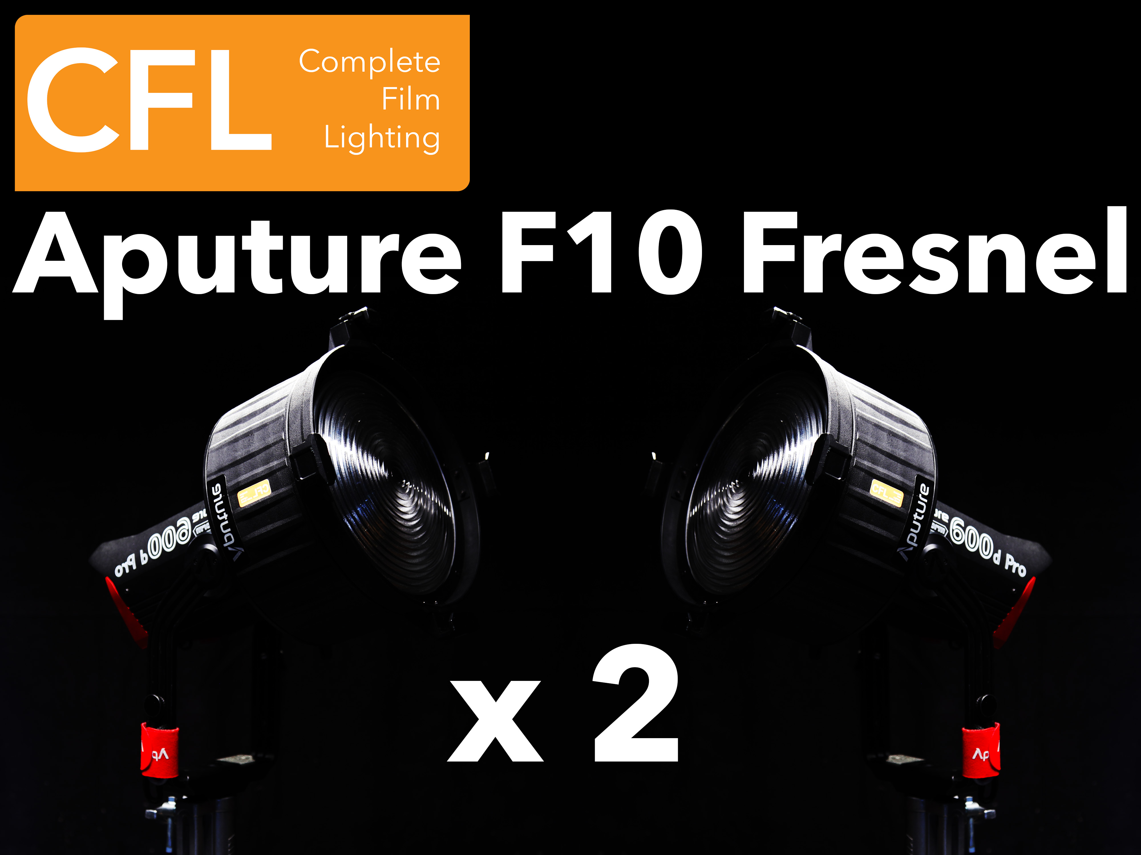Aputure f10 fresnel x 2