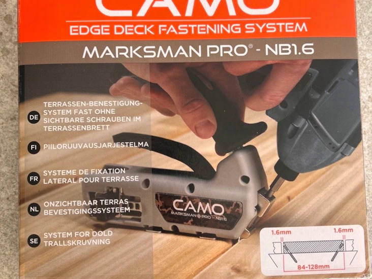 Camo system för dolda skruvar