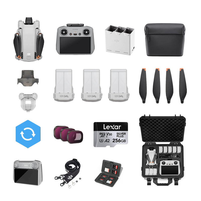 Dji mini pro 4 - fly more with 3 batteries & nds