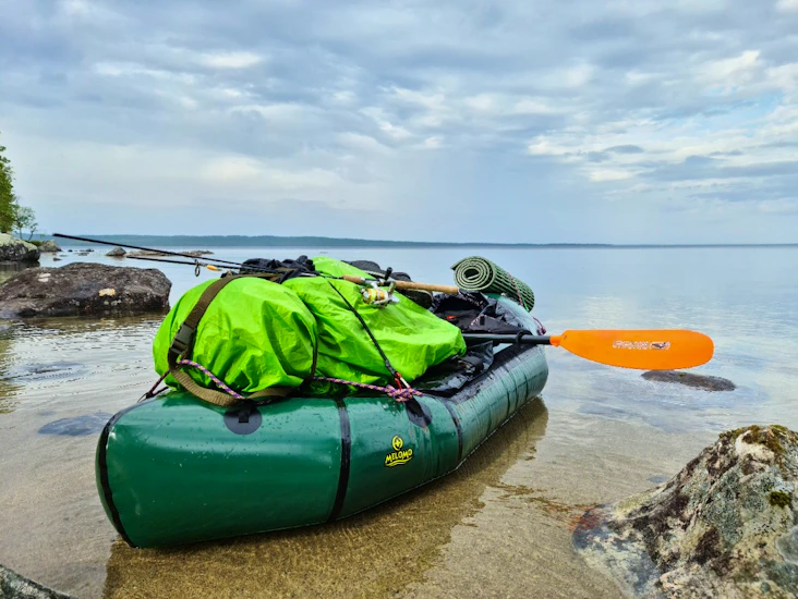 Packraft/reppulautta microraft iss + mela