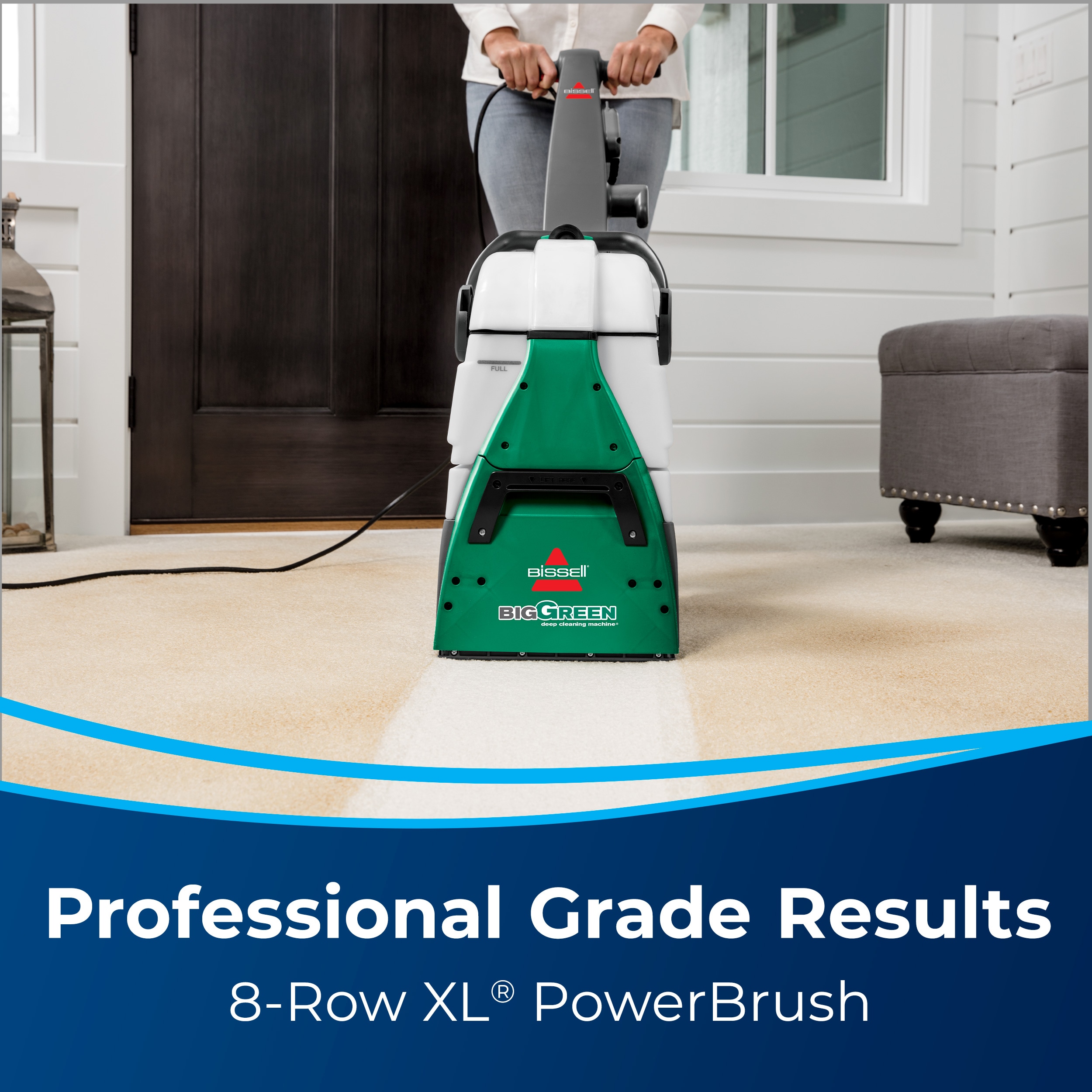 Bissell big green carpet cleaner – professional grade rental (with upholstery