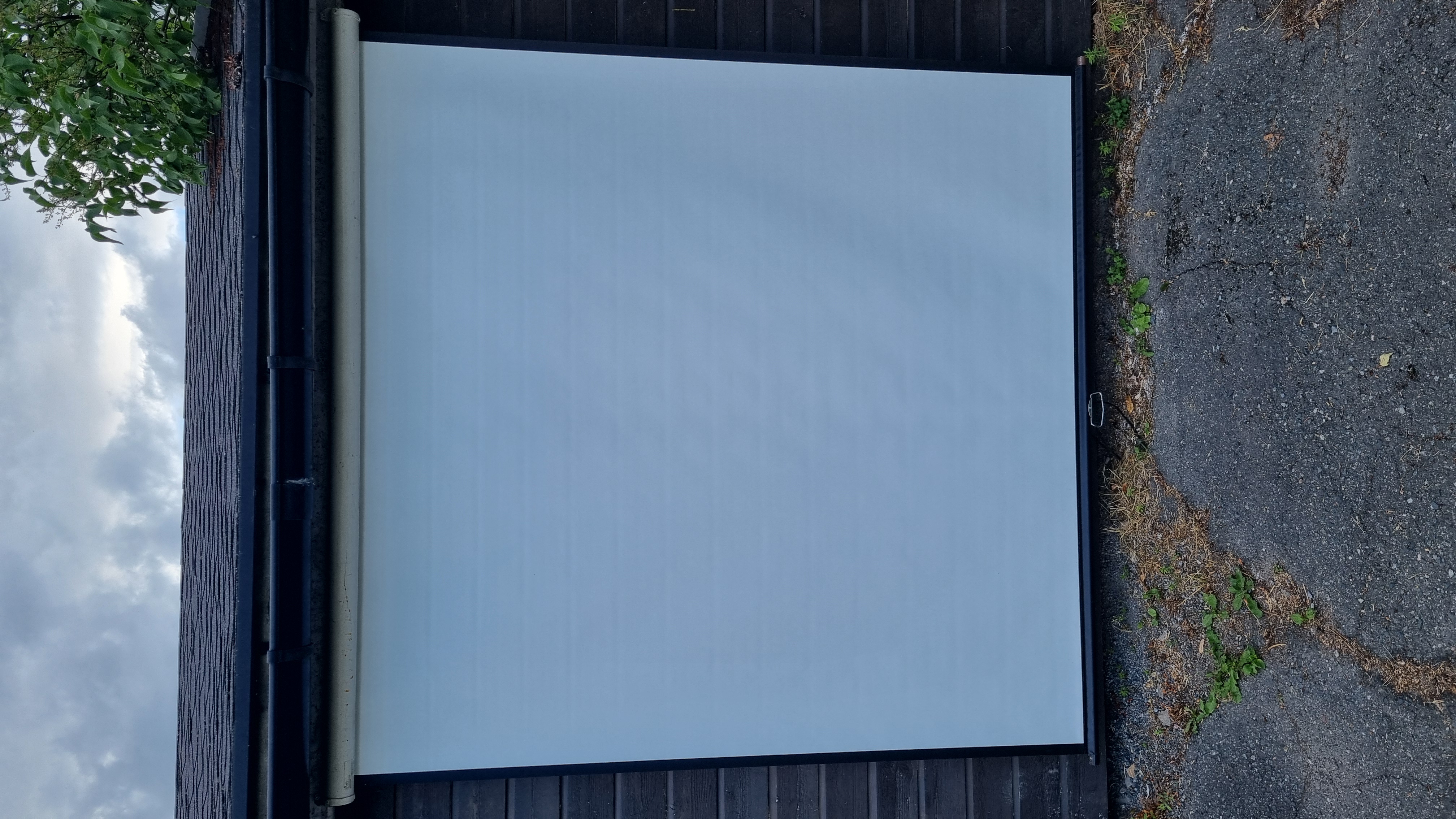 Hvitt lerret 172 x 178, for vegghengt